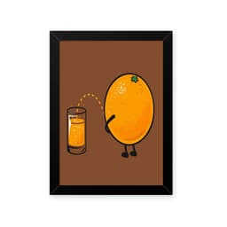 Quadro Suco De Laranja 23X33