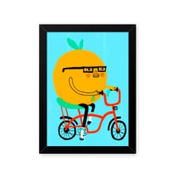 Quadro Tangerina Na Bike 23X33