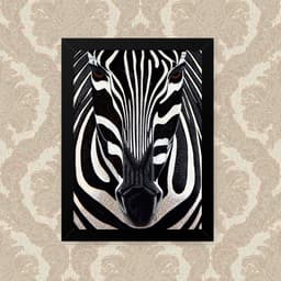 Quadro Zebra Foco 23X33cm