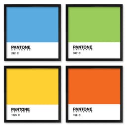 Quadros 20X20 (4 Uni) Nerderia Pantone