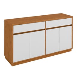 Buffet Ana 4 PT Off White e Ipê