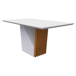 Mesa Veneza 160x90cm - Ypê/Off White