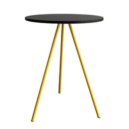 Mesa Lateral Gabriela Wood Amarela