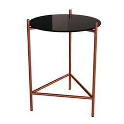 Mesa Lateral Marbella Preta e Cobre