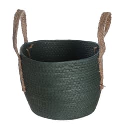 Cesto Duo Tramado Verde 29 cm