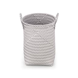 Cesto Tramado Alto Cinza 40 cm