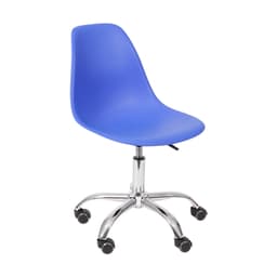 Cadeira DKR com Rodízios Azul Escuro
