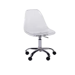 Cadeira Eames com Rodízios Incolor