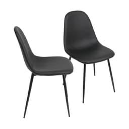 KIT 2 CADEIRAS 1111 PRETA BASE PRETA