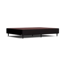 Base para Cama Box Casal Camurça I Preta