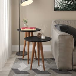 Conjunto de Mesas Picasso Preto
