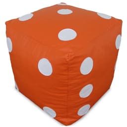 Puff Infantil Dado Laranja e Branco
