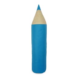 Puff Infantil Lápis em Azul Turquesa