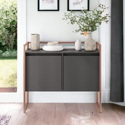 Aparador Compacto Metalic Preto Cobre