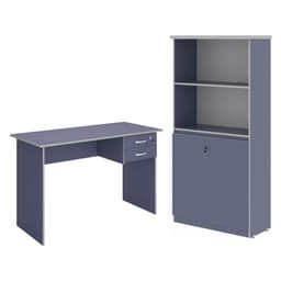 Armario e Mesa de Computador Faroé Azul