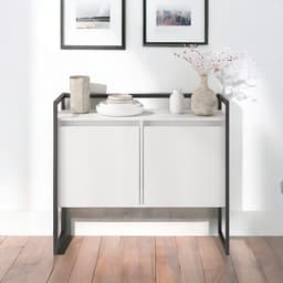 Buffet Industrial 2 Portas SP Branco Preto