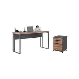 Mesa 1200 com Gaveteiro Formosa Noce Preto