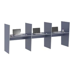 Mesa de Atendimento 3 Lugar Iron Azul