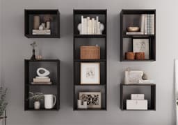 kit de 10 Nichos Romana Preto Onix