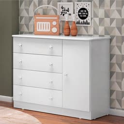 Cômoda Sapateira Central Branco