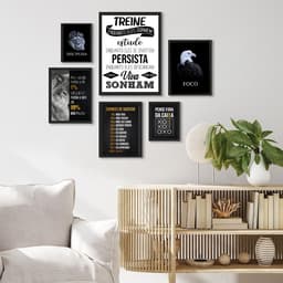 Kit 6 Quadros Motivacionais