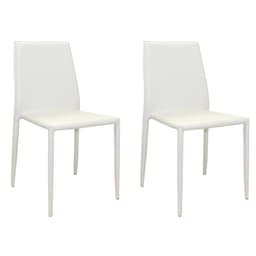 Conjunto com 2 Cadeiras Amanda I Branco