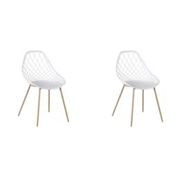 Conjunto com 2 Cadeiras Cloe Branco