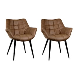 Conjunto com 2 Poltronas Monalisa Marrom