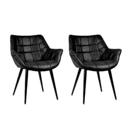 Conjunto com 2 Poltronas Monalisa Preto