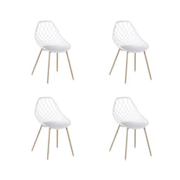 Conjunto com 4 Cadeiras Cloe Branco