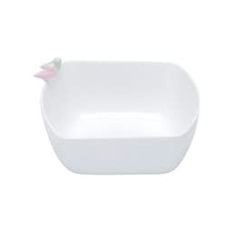 Bowl Pássaro Branco 8x15x16,5 cm