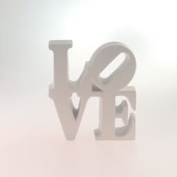 Letreiro Love Decorativo P/ Mesa Branco