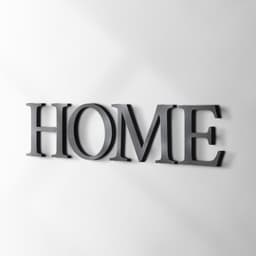 Palavra Decorativa Home Preta