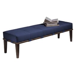 Banco Livia Azul e Imbuia 160 cm