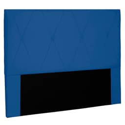 Cabeceira Casal Aquilla Suede Azul