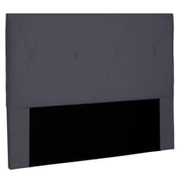Cabeceira Casal Aquilla Suede Cinza