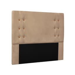 Cabeceira Casal Gênova Suede Bege