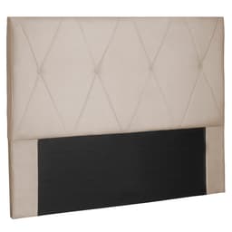 Cabeceira King Aquilla Suede Bege