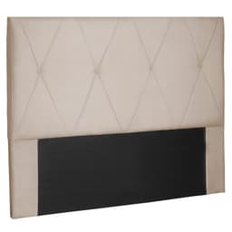 Cabeceira Queen Aquilla Suede Bege