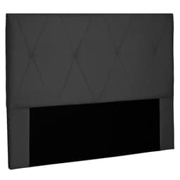 Cabeceira Queen Aquilla Suede Preta