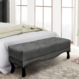 Recamier Vicenza Suede Cinza 160 cm