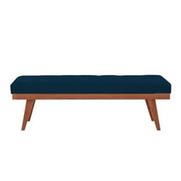 Puff Recamier Valentin Veludo Azul