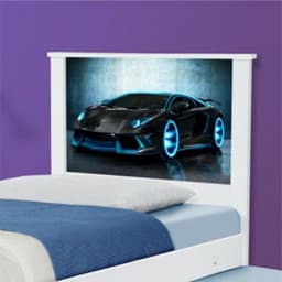 Bicama Solteiro Carro Raio Azul