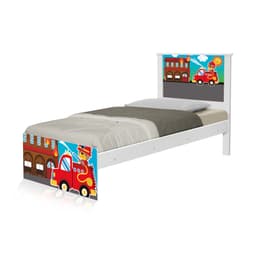 Cama Solteiro Adesivada Bombeiro