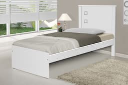 Cama Solteiro Barcelona Branco