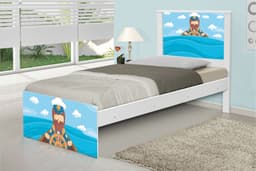 Cama Solteiro Marinheiro com Colchão