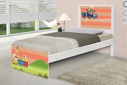 Cama Solteiro Trenzinho com Colchão