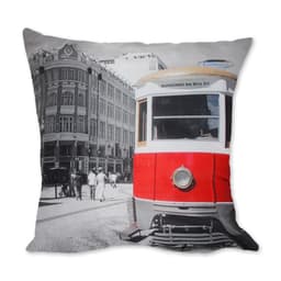 Almofada Bonde Vermelho 42x42cm Uniart