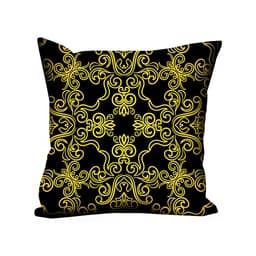 Almofada Valverde Arabescos Amarelo 42x42cm