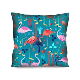 Almofada Valverde Flamingos Azul 42x42cm